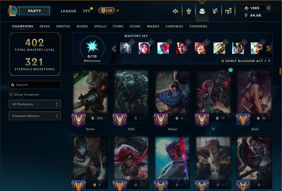 продажа аккаунта к игре League of Legends